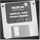 example of brailled diskette labels